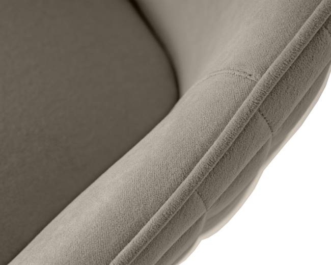 Стул обеденный DOBRIN STELLA, ЭМАЛЬ ЧЕРНЫЙ МУАР велюр Catania Cocoa