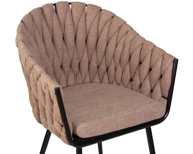 Набор 2 шт Стул обеденный DOBRIN MATILDA, коричневая ткань (LAR 275-3)