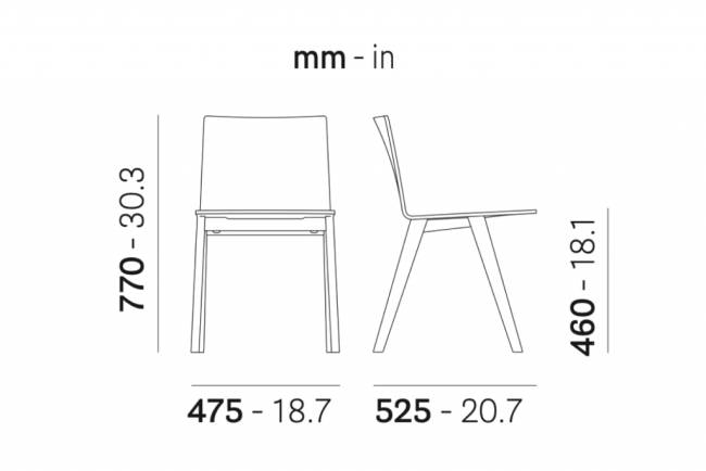 Стул деревянный Osaka махагон 475х525х770 мм Стул деревянный Osaka махагон 475х525х770 мм