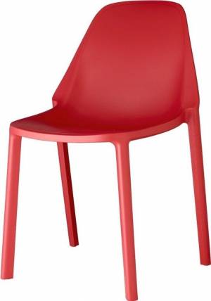 Стул пластиковый Piu красный 530х540х820 мм