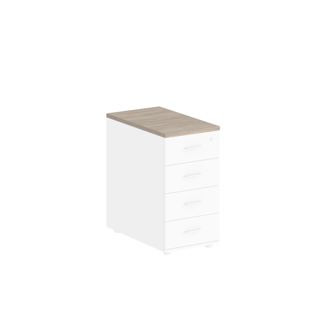 SG.592.SH / Топ тумбы приставной 700 400х700 ( к столам 700, тумбе гл. 700) / цвет: серый бархат