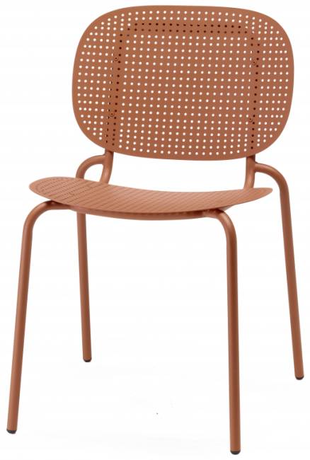 Стул металлический Si-Si Dots терракотовый 500х550х800 мм