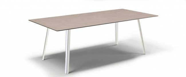 Стол ламинированный Squid алюминиевый, тортора шпатель 2090х1000х730 мм