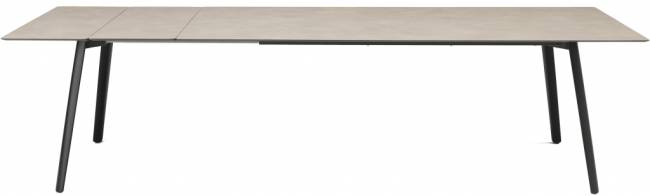 Стол ламинированный раздвижной Squid Extendable черный, тортора шпатель 2090-2490-2890х1000х730 мм