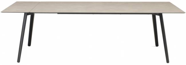 Стол ламинированный раздвижной Squid Extendable черный, тортора шпатель 2090-2490-2890х1000х730 мм