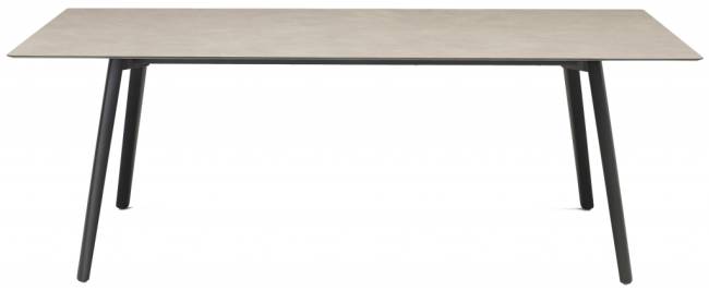 Стол ламинированный раздвижной Squid Extendable черный, тортора шпатель 2090-2490-2890х1000х730 мм