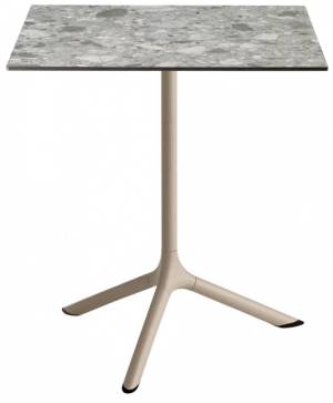 Стол ламинированный обеденный Tripe тортора, зернистый 600х600х740 мм