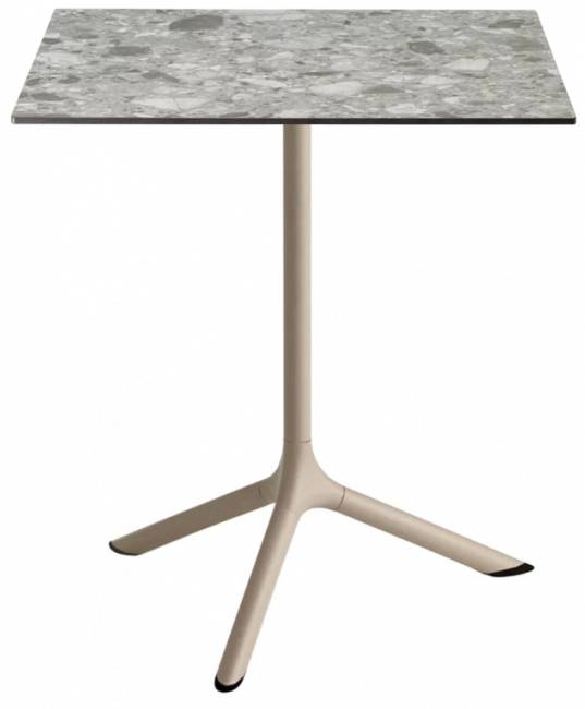 Стол ламинированный обеденный Tripe тортора, зернистый 600х600х740 мм