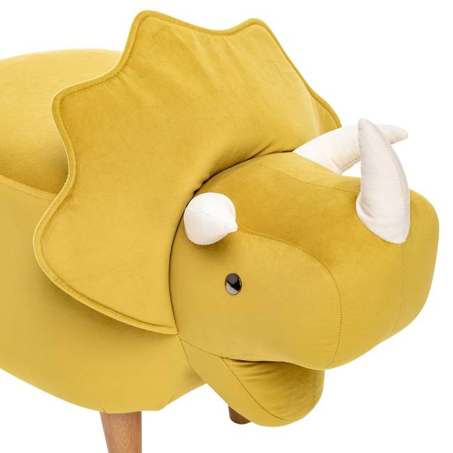 Пуф Leset Dino COMBI V28 желтый, компаньон V01 белый Бук