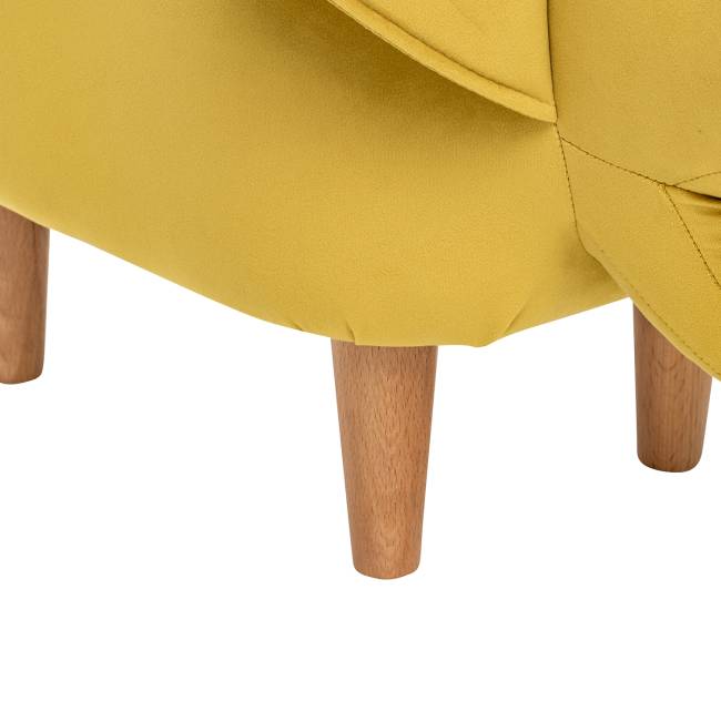 Пуф Leset Dino COMBI V28 желтый, компаньон V01 белый Бук