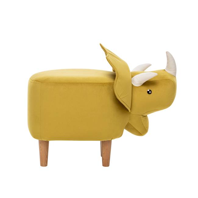Пуф Leset Dino COMBI V28 желтый, компаньон V01 белый Бук