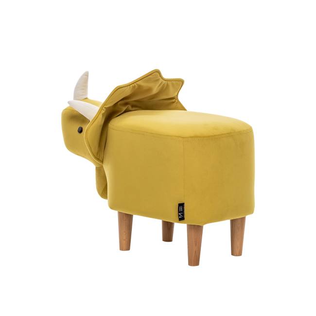 Пуф Leset Dino COMBI V28 желтый, компаньон V01 белый Бук