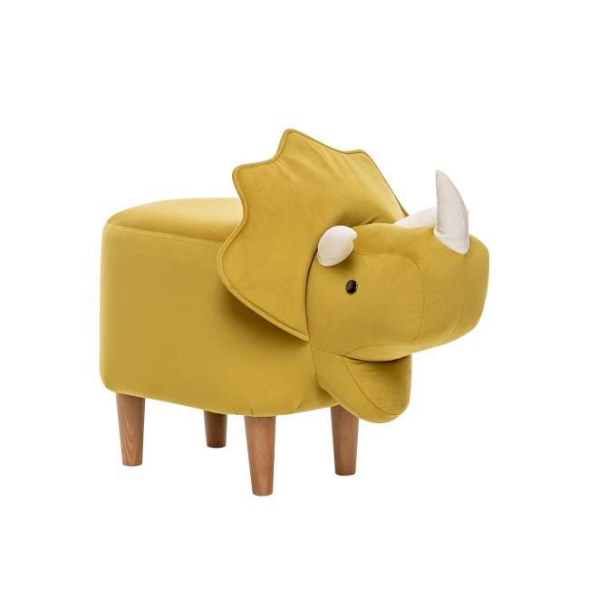 Пуф Leset Динозаврик V28 желтый, компаньон V01 белый Бук