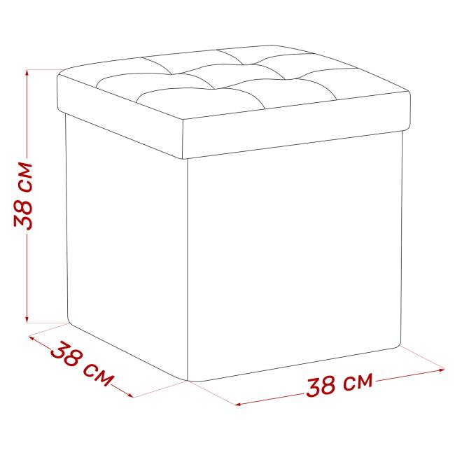 Пуф Leset Плуто складной с крышкой Velutto 26 Пуф Leset Плуто складной с крышкой Velutto 26