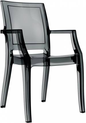 Кресло прозрачное Arthur черный 560х600х910 мм