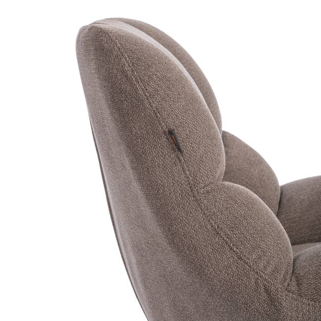 Кресло Релакс/Relax с пуфом велюр/букле (HYP), бежевый бежевый велюр/букле (HYP)