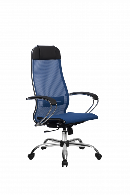 Кресло МЕТТА-12(MPRU)/подл.131/осн.003, синий