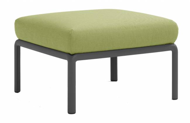 Пуф пластиковый с подушкой Komodo Pouf антрацит, авокадо 700х700х490 мм Пуф пластиковый с подушкой Komodo Pouf антрацит, авокадо 700х700х490 мм