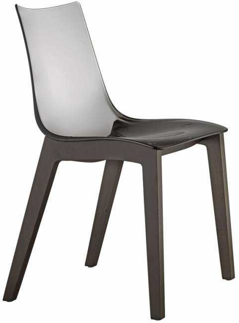 Стул прозрачный Natural Zebra Antishock венге, серый 460х520х810 мм