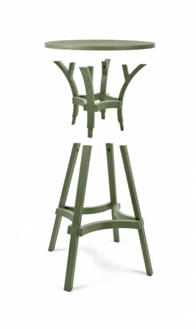 Стол пластиковый обеденный Combo 60 кактус Ø600х750 мм