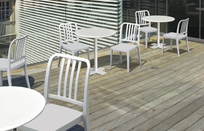 Стул пластиковый Varia-S белый 495х520х870 мм