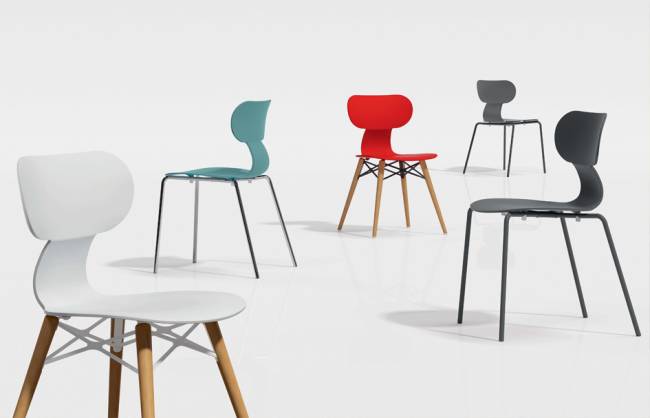 Стул пластиковый Yugo-S белый 488х523х783 мм