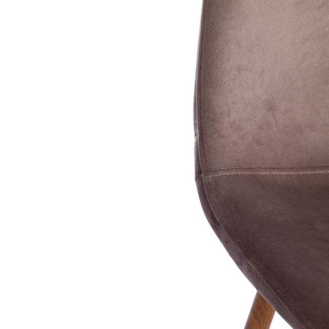 Стул BREEZE (mod. 4724) серо-бежевый/натуральное дерево металл/вельвет