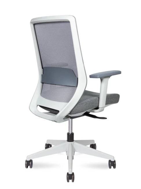 Кресло офисное / Моно грэй LB / Mono grey LB  / серый пластик / серая ткань / серая сетка