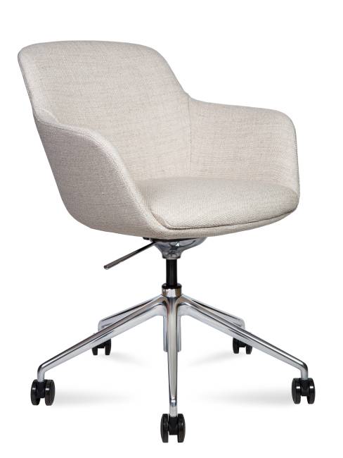 Кресло офисное / Corfu beige / ткань бежевая/алюминиевая база