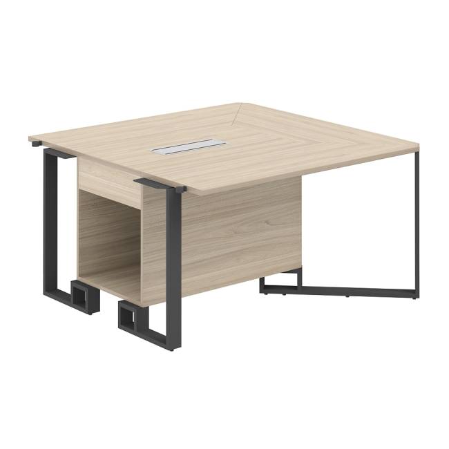 SP.0113.AR.AR.AN / Модуль боковой 1200х1200х750 / столешница:акация равелло, подстолье:акация равелло, металлокаркас:антрацит, лючок:серый