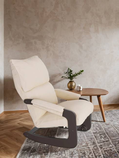 Кресло-качалка (трансформер со стопором) Модель 81 Ткань Макс 100, каркас венге Кресло-качалка (трансформер со стопором) Модель 81 Ткань Макс 100, каркас венге