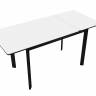 Стол DikLine LK110 Керамика Mono white (белый матовый) /подстолье черное/опоры черные