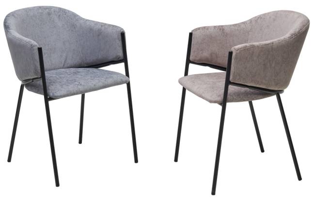 Стул ДИЛЛ, цвет RAIN 11 капучино, велюр / черный каркас М-City