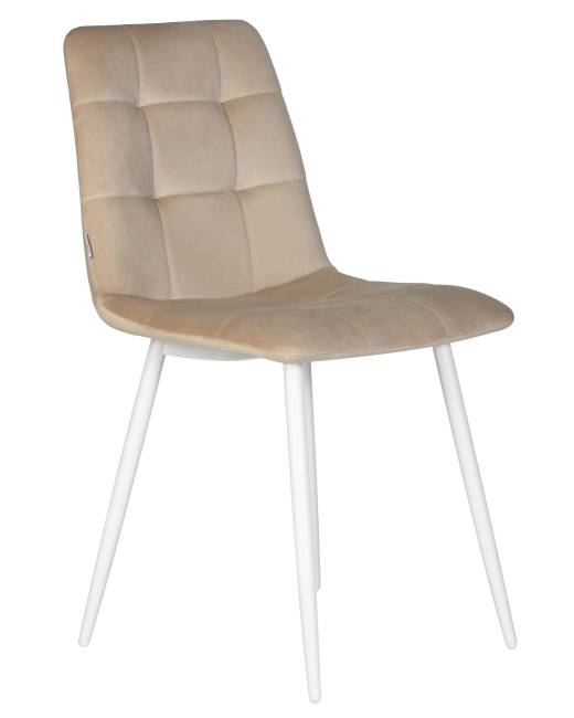 Набор 4 шт Стул обеденный DOBRIN CHILLY, Бежевый Holland 07, основание белое