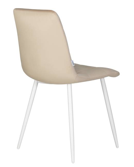 Набор 4 шт Стул обеденный DOBRIN CHILLY, Бежевый Holland 07, основание белое