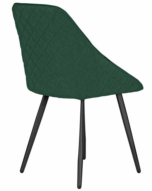 Стул обеденный DOBRIN STELLA, ЭМАЛЬ ЧЕРНЫЙ МУАР велюр Catania Izumrud