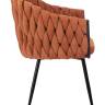 Набор 2 шт Стул обеденный DOBRIN MATILDA, оранжевая ткань (LAR 275-27)