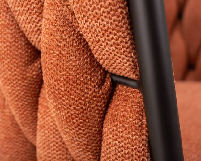 Набор 2 шт Стул обеденный DOBRIN MATILDA, оранжевая ткань (LAR 275-27)