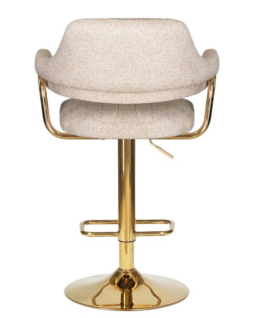Набор 2 шт Стул барный DOBRIN CHARLY GOLD, бежевый твид (LEO26)