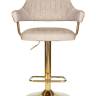 Набор 2 шт Стул барный DOBRIN CHARLY GOLD, бежевый твид (LEO26)