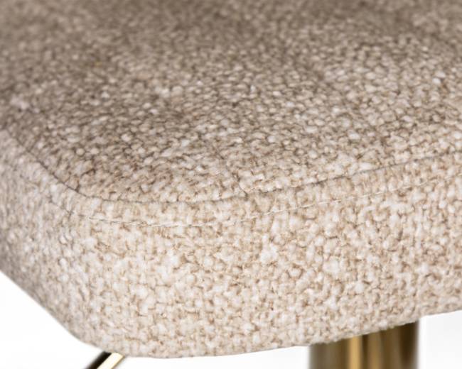 Набор 2 шт Стул барный DOBRIN CHARLY GOLD, бежевый твид (LEO26)