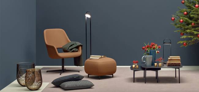 Столик кофейный Buddy Marble черный, серый мрамор 790х790х325 мм