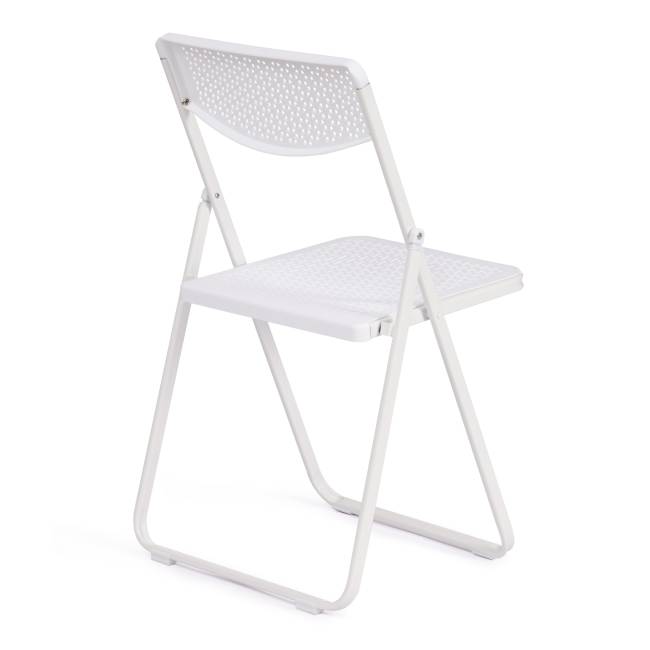 Стул складной Folder/Фолдер (мод. 3016)/2 шт. в упаковке каркас: металл, сиденье/спинка: пластик, 48,5х48х82,5см, белый  (Комплект из 2 шт.) белый каркас: металл, сиденье/спинка: пластик