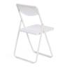 Стул складной Folder/Фолдер (мод. 3016)/2 шт. в упаковке каркас: металл, сиденье/спинка: пластик, 48,5х48х82,5см, белый  (Комплект из 2 шт.) белый каркас: металл, сиденье/спинка: пластик