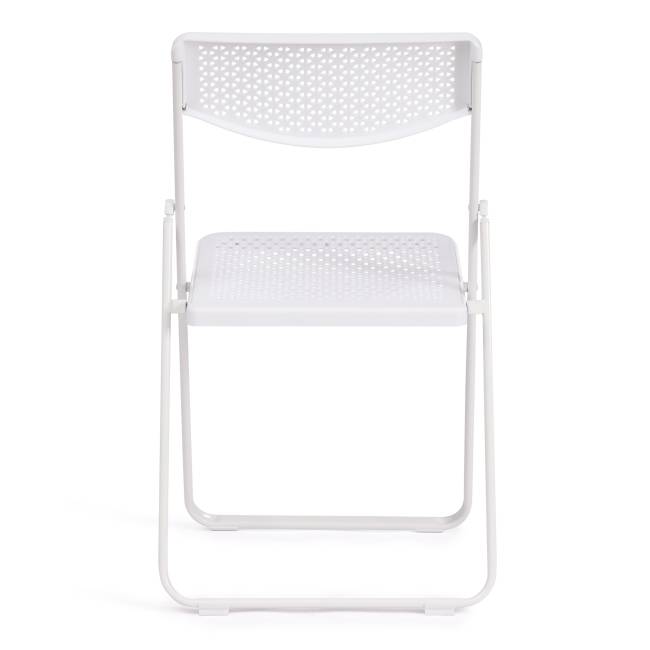 Стул складной Folder/Фолдер (мод. 3016)/2 шт. в упаковке каркас: металл, сиденье/спинка: пластик, 48,5х48х82,5см, белый  (Комплект из 2 шт.) белый каркас: металл, сиденье/спинка: пластик
