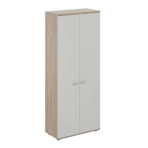 SG.821.OD.SH / Гардероб 800х400х1955, з.ст HDF / корпус: дуб темный; фасады: серый бархат