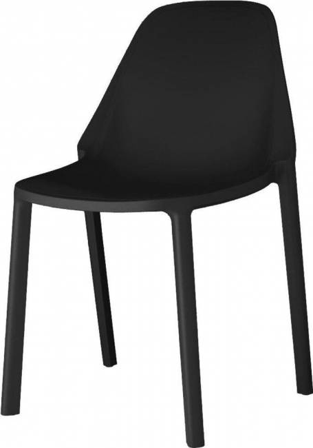 Стул пластиковый Piu антрацит 530х540х820 мм Стул пластиковый Piu антрацит 530х540х820 мм