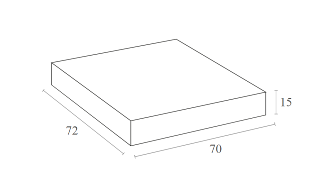 Подушка для кресла Portofino Lounge светло-коричневый 700х720х150 мм