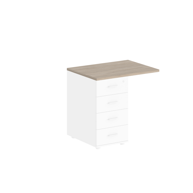 SG.594.SH / Топ тумбы приставной 800х600 / цвет: серый бархат