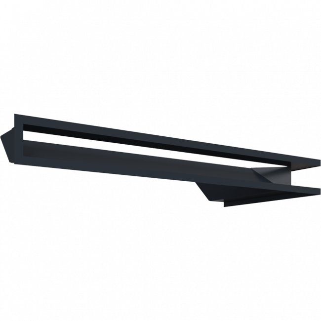 Решетка Kratki Люфт угловая 9/40/80 см левая графит